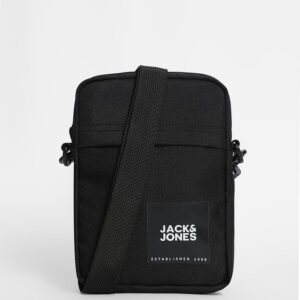 BLACK LOGO PRINT SMALL SLING BAG