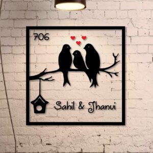 Wings of Love – Creative Name plate For New Home