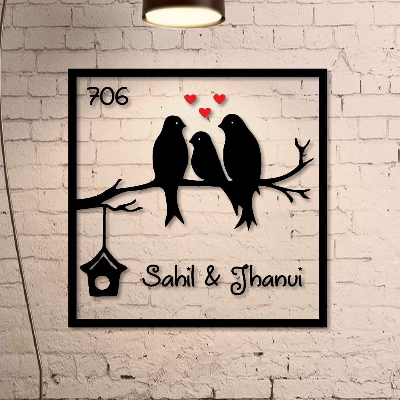 Wings of Love – Creative Name plate For New Home