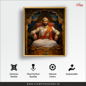 Chhatrapati Shivaji Maharaj Sitting On Throne