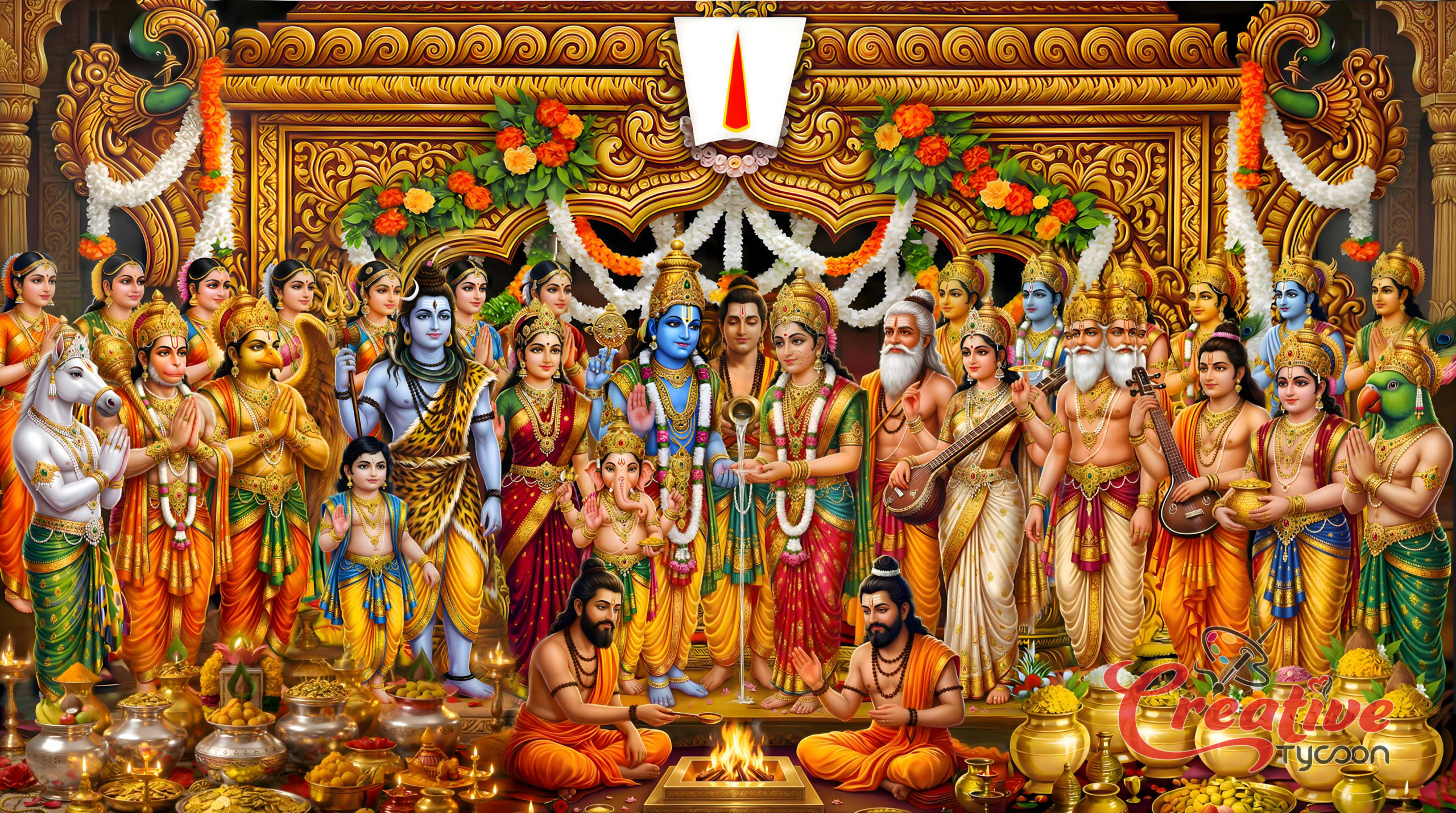 Srinivasa Kalyanam Divine Wedding Artwork Frame