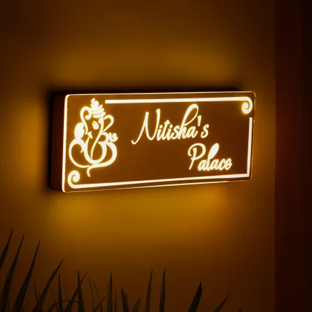 Welcome Home - Personalized LED Name Plate