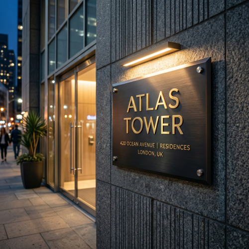 Building Name Plate